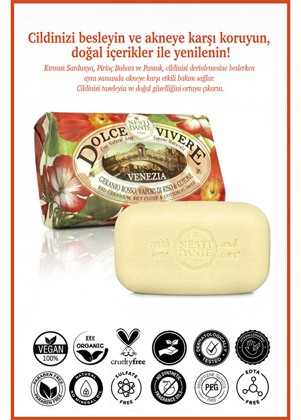 Nesti Dante Dolce Vivere Venezia Vegan Sabun 250 gr - 2