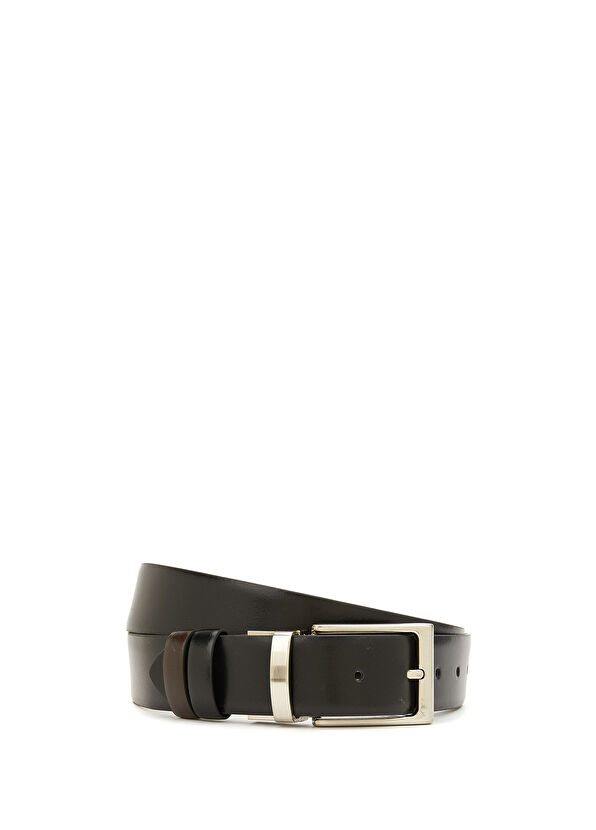 Beymen Club Black Brown Men's Double Sided Belt - 1