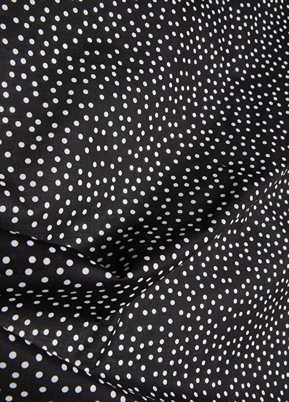 Dolce&Gabbana Siyah Puantiyeli Kadın Şal - 2