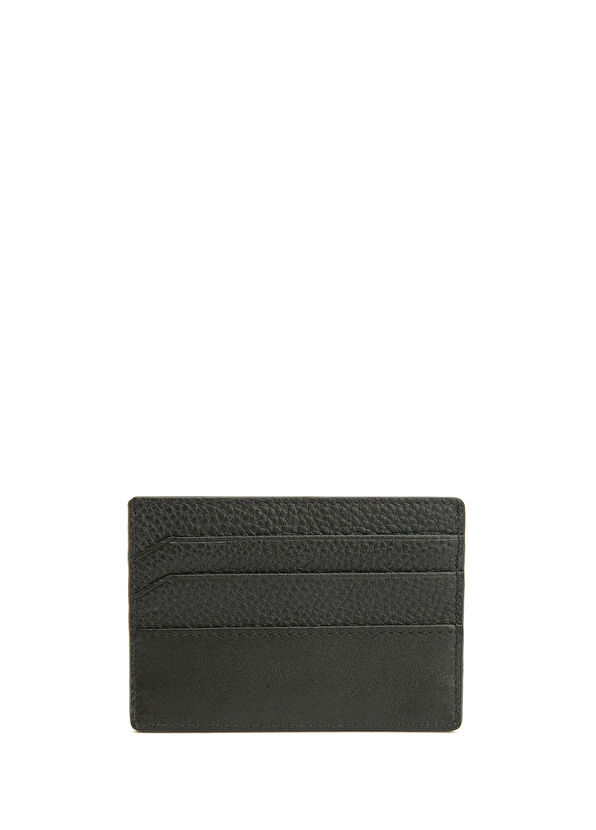 Beymen Club Black Men's Leather Card Holder - 2