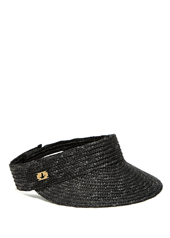 Beymen Club Siyah Vizör Detaylı Kadın Hasır Şapka - 1