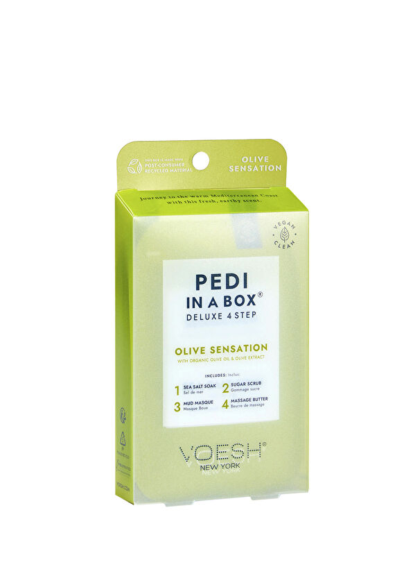Voesh New York Pedi In A Box Deluxe Zeytin Sensation 4 Adımlı Pedikür Seti - 1