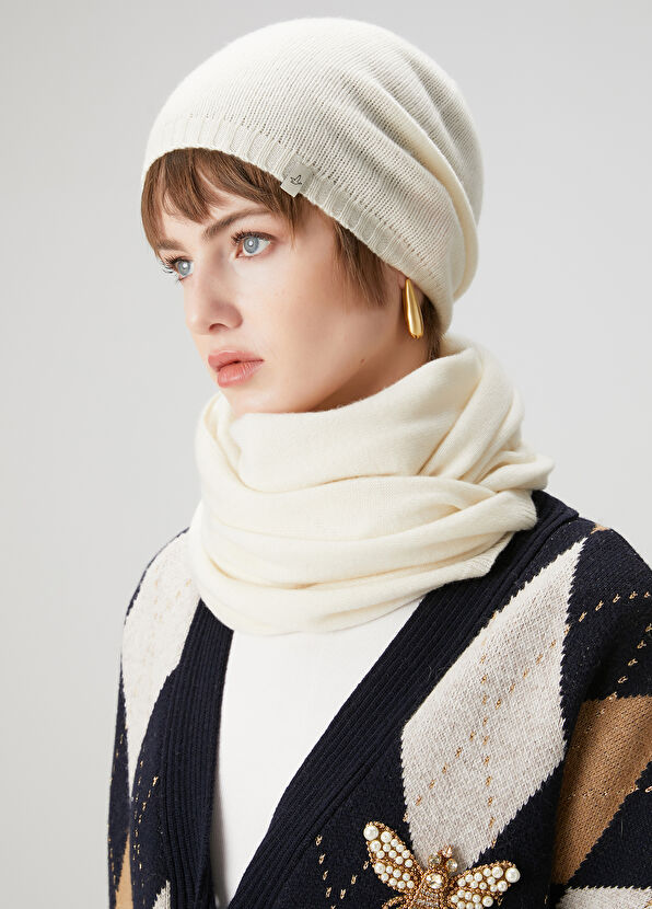 Beymen Club Lacivert Camel Desenli Yün Hırka - 2