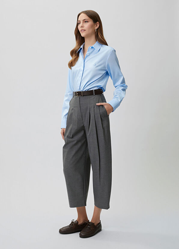 Beymen Club Blue Basic Poplin Shirt - 3
