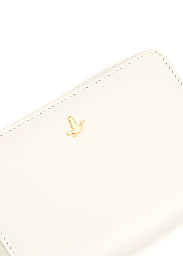 Beymen Club Ekru Logo Detaylı Kadın Küçük Cüzdan - 4