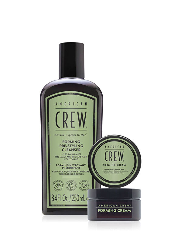 American Crew Crew Formıng Şampuan 250 ml + Formıng Saç Şekillendirici 50 gr 2'li Erkek Saç Bakım Seti - 1