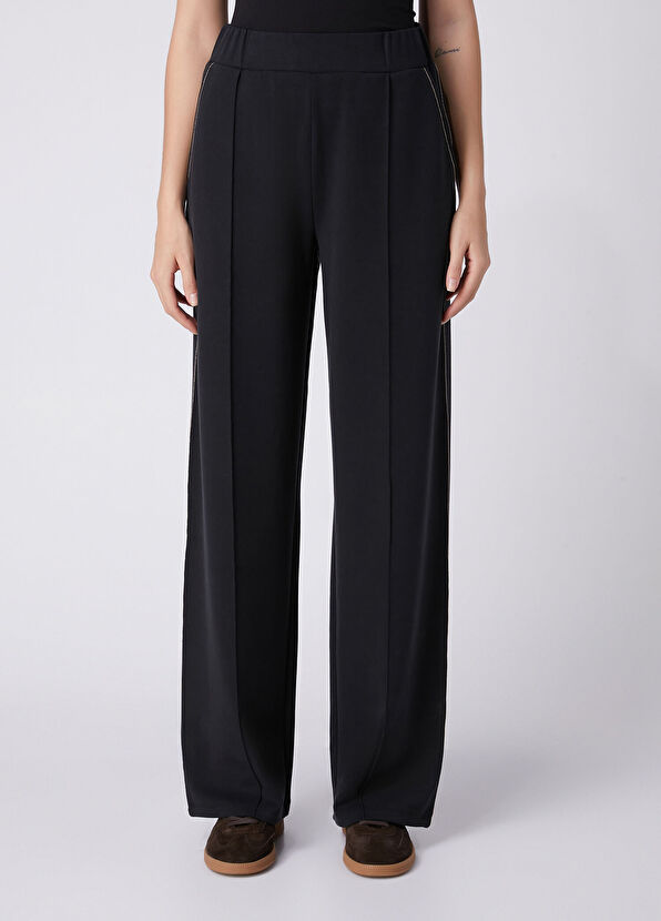 Beymen Club Black Chain Detailed Modal Sweatpants - 2