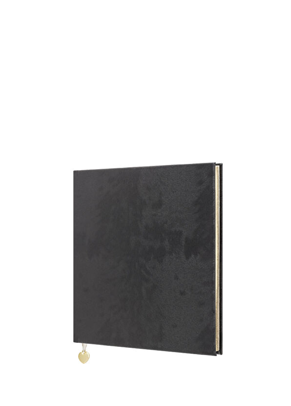 Lopapen Siyah Deri Sert Kapaklı Çizgili Defter - 1