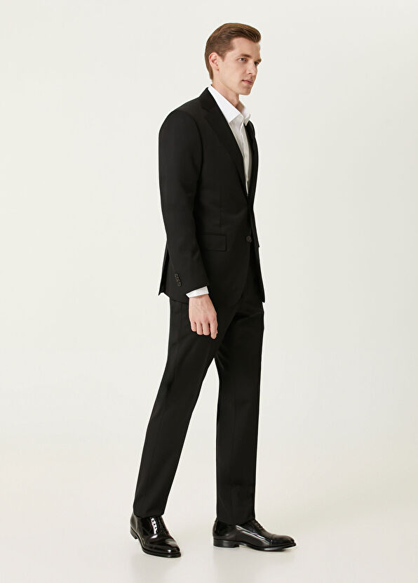 Siyah Yün Takım Elbise - Görsel 5