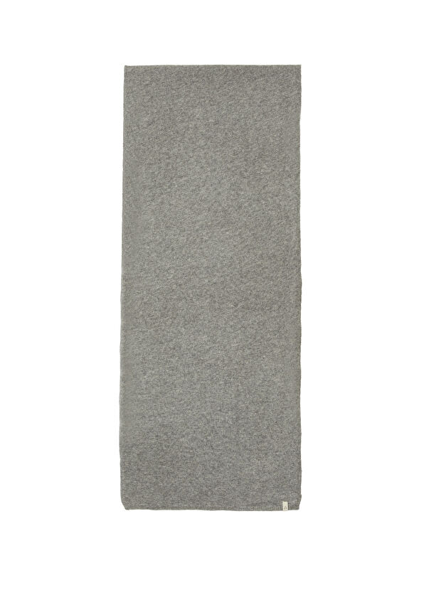 Beymen Club Grey Women's Cashmere Blend Wool Scarf - 2