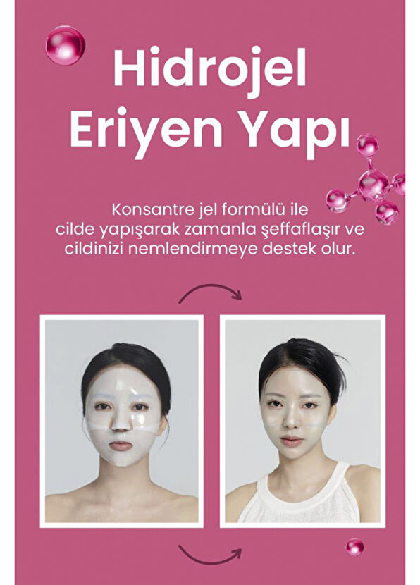 Dermal Seoul Face NAD+ Peptide Hydrogel Revitalizing Moisturizer Melting 5-Pack Paper Face Mask 34 gr - 4