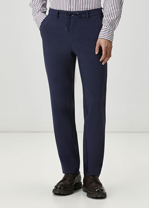 Beymen Club Navy Blue Waist Corded Sports Pants - 2