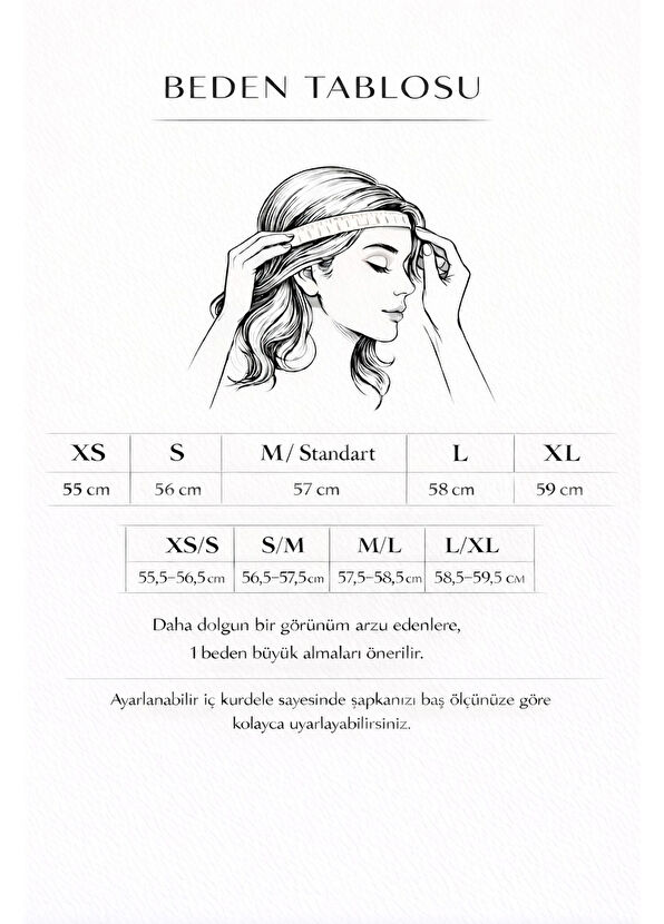 Sibi Hats Cloe Kemik Rengi El Yapımı Kadın Şapka - 4