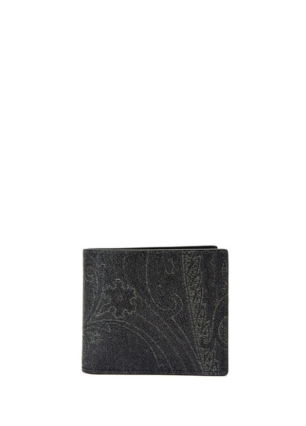 Etro Black Patterned Men's Wallet - 1