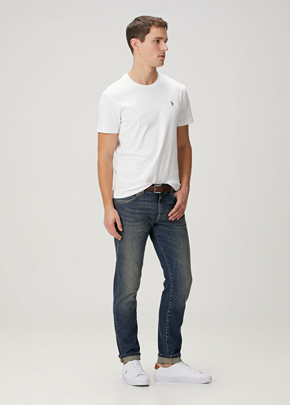 Polo Ralph Lauren White Logo Embroidered Basic T-Shirt - 2