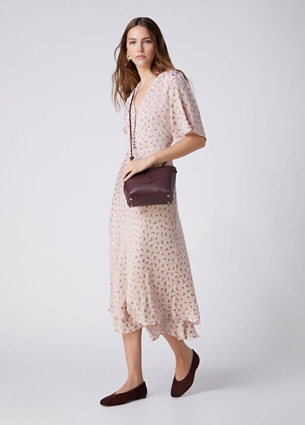 Beymen Club Light Pink Floral Midi Dress - 3