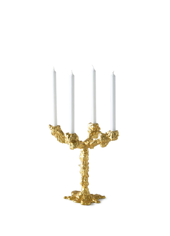 Pols Potten Drip Gold Candlestick - 3