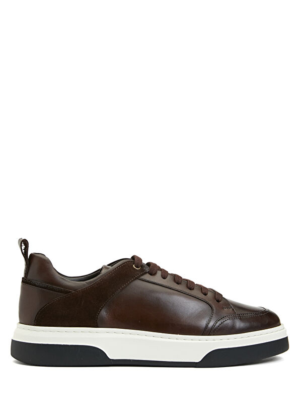 Beymen Club Dark Brown Men's Leather Sneakers - 1