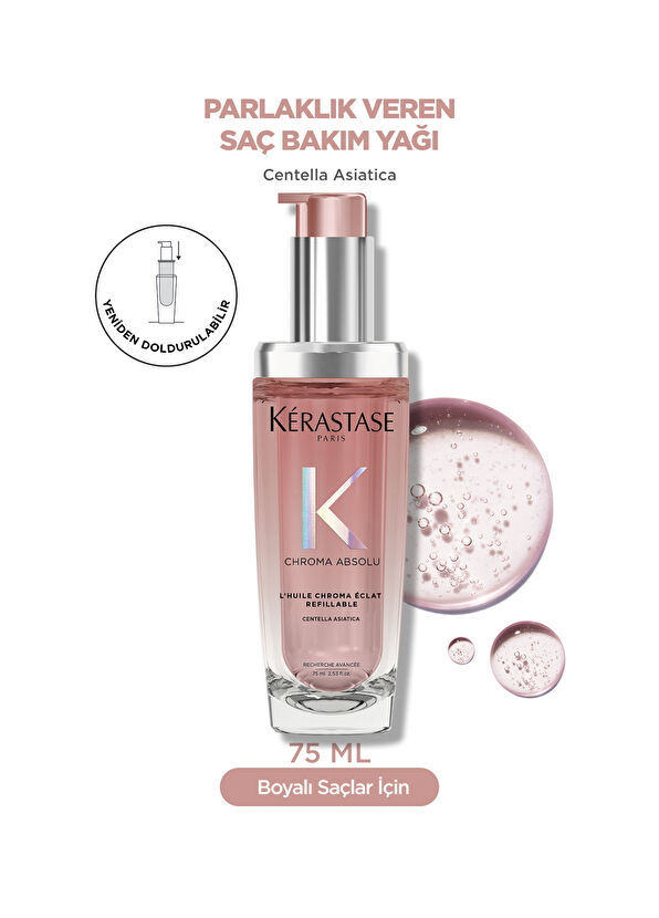 Kerastase Chroma Absolu L'Huile Chroma Eclat Yeniden Doldurulabilir Saç Yağı 75 ml - 2