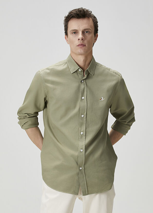 Beymen Club Comfort Fit Yeşil Gömlek - 1