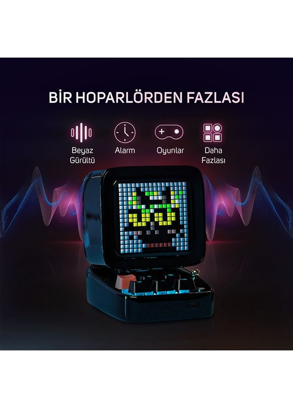 Divoom Ditoo Pro Siyah Bluetooth Hoparlör ve Times Gate Dijital Led Ekran Seti - 2