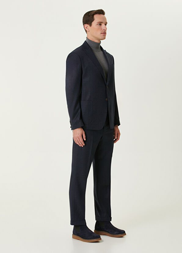 Beymen Club Navy Blue Wool Suit - 4