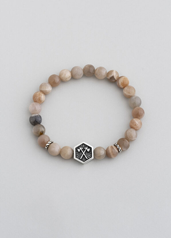 So Chic Attila'nın Kılıcı Güneş Taşlı 925 Ayar Gümüş Erkek Bileklik - 2