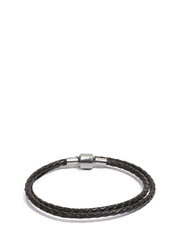 Beymen Club Khaki Men's Leather Bracelet - 1