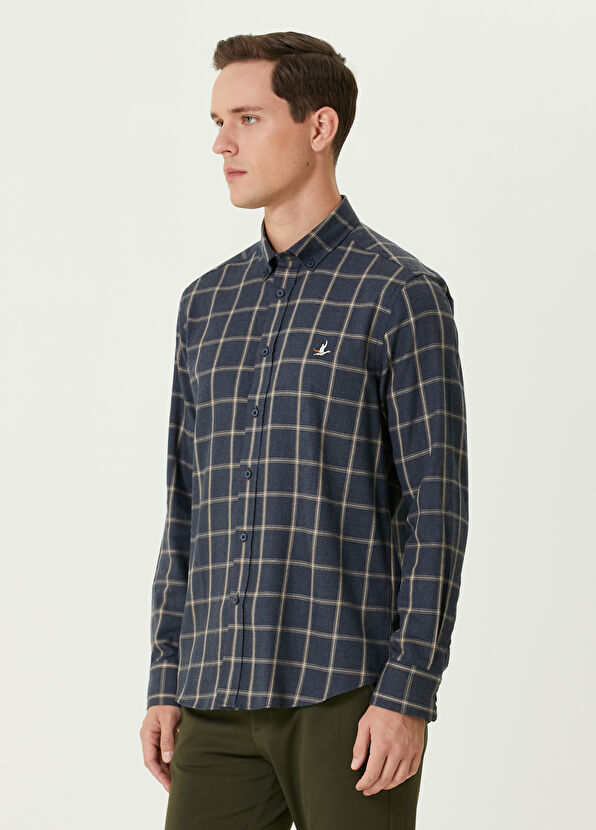 Beymen Club Comfort Fit Lacivert Gömlek - 4