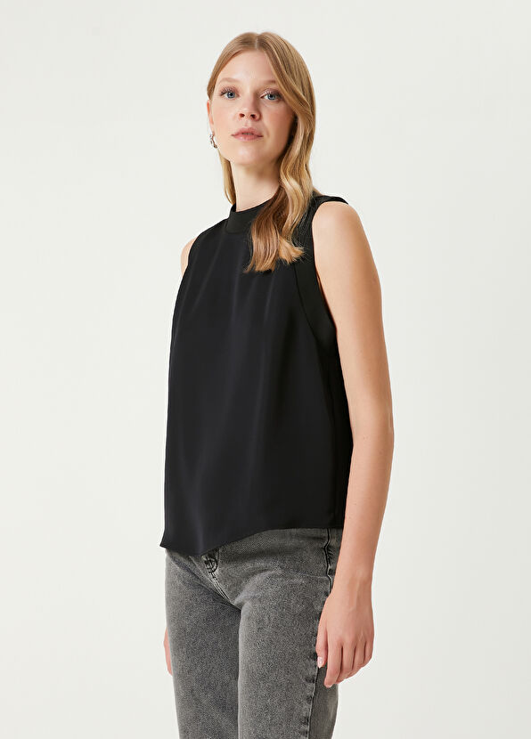 Beymen Club Black Knitwear Ribbed Blouse - 1