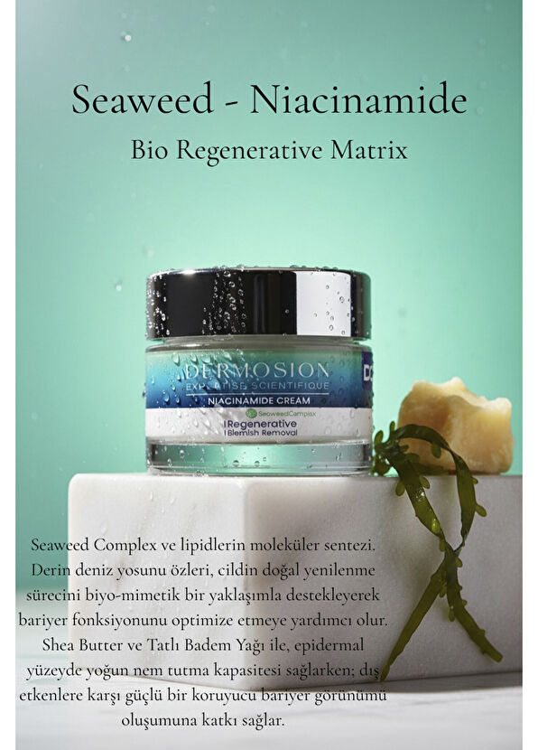 Dermosion Yosun Özlü Niacinamide 16+ Onarıcı Bakım Kremi 50 ml - 2