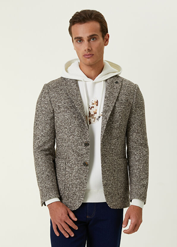 Beymen Club Kahverengi Kırçıllı Kalın Ceket - 1