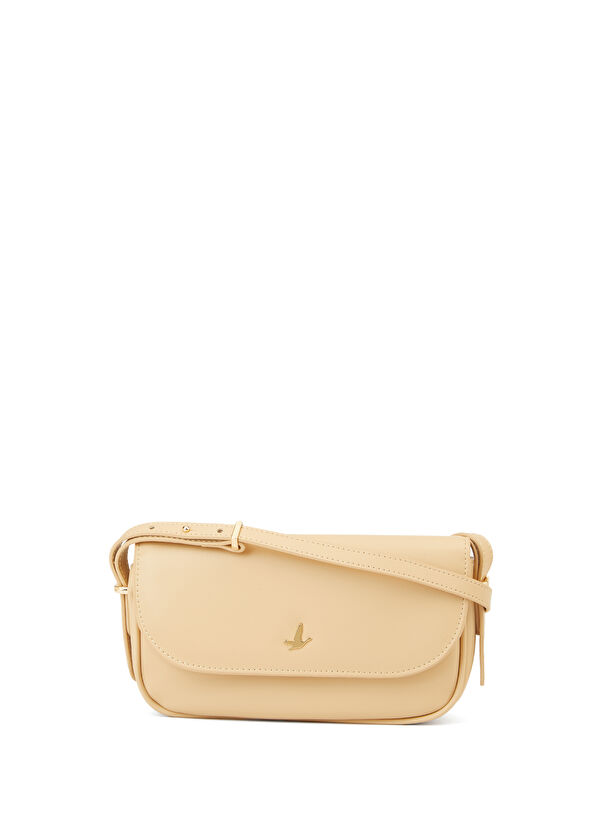 Beymen Club Nude Logo Detailed Women's Crossbody Bag - 1