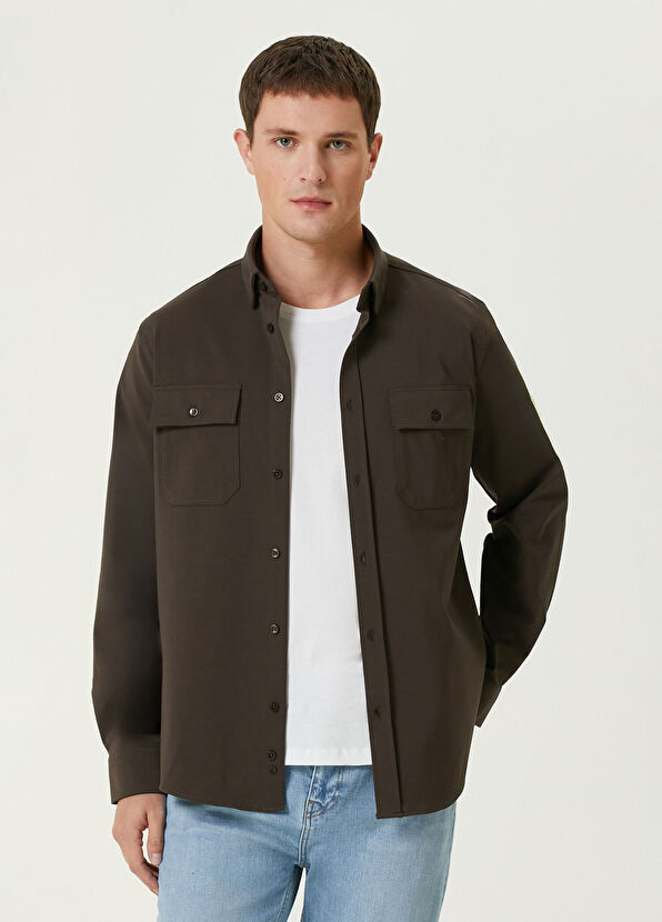 Network Kahverengi Gömlek - 1