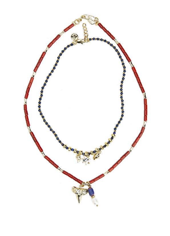 Beymen Club Çok Renkli Taşlı 2li Kadın Kolye - 2