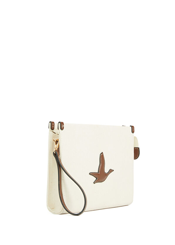 Beymen Club Ecru Women's Canvas Hand Portfolio - 2