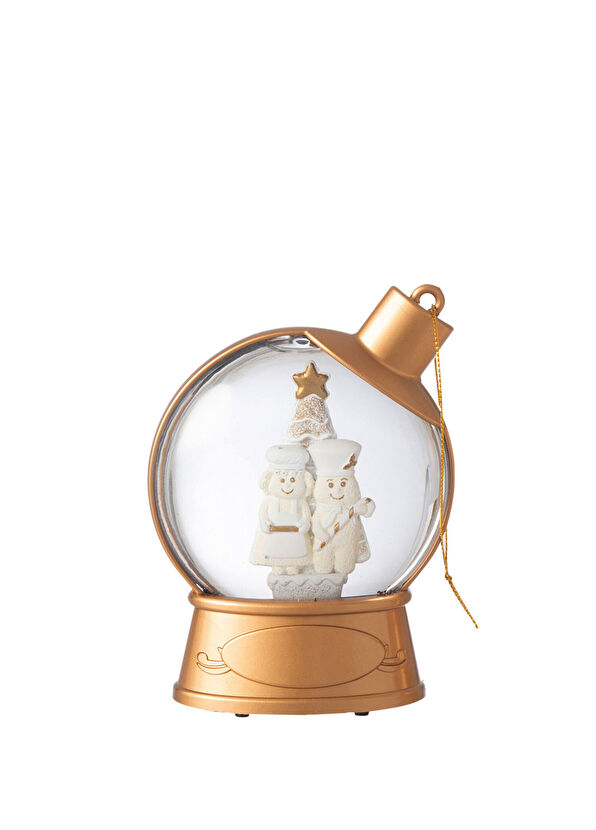 Chakra Lonica Ginger Man Brown Snow Globe - 1