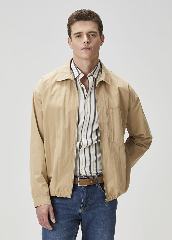 Beymen Club Bej Dış Gömlek - 1