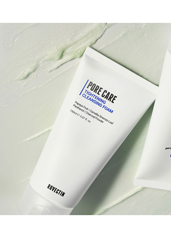 Rovectin Pore Care Tightening Cleansing Foam Geniş Gözenek Karşıtı ve Ölü Deri Arındırıcı Meyve Asitli Yüz Temizleme Köpüğü 150 ml - 2