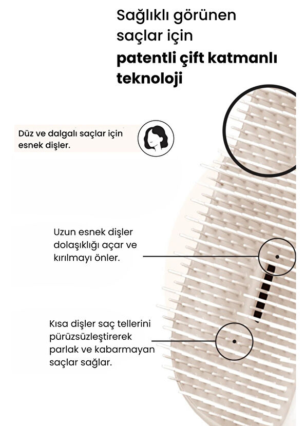 Tangle Teezer Compact Styler Ivory Rose Gold Saç Fırçası - 2