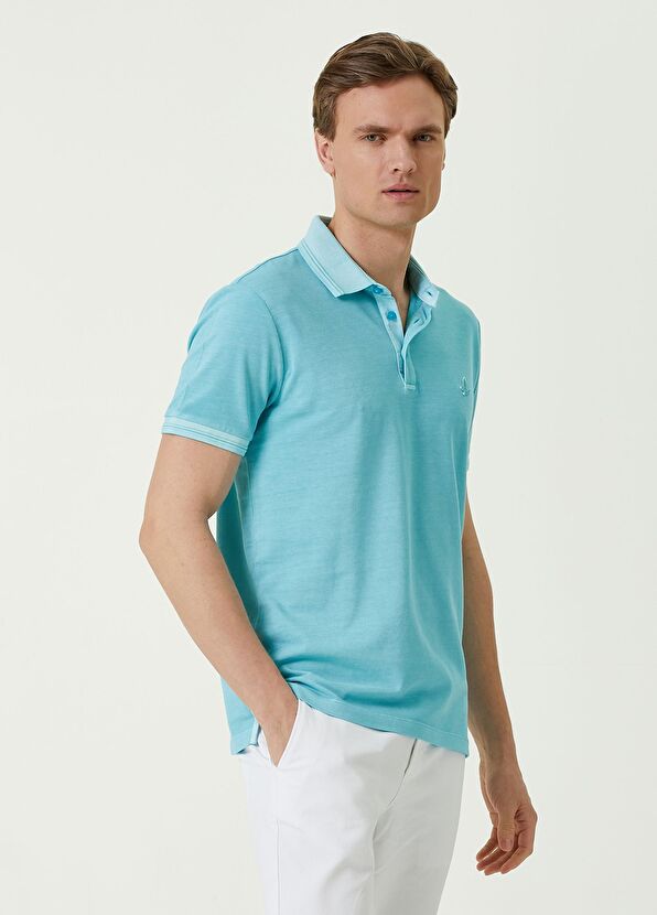 Beymen Club Slim Fit Turquoise Polo Neck T-shirt - 3