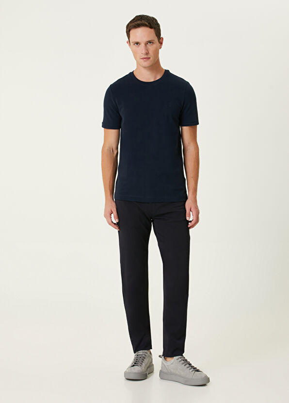Navy Blue Twill Pants Beymen Club Navy Blue Twill Pants - 1