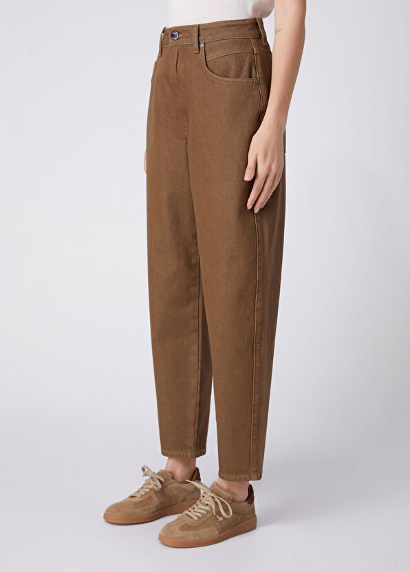 Beymen Club Tapered Fit Kahverengi Jean Pantolon - 3