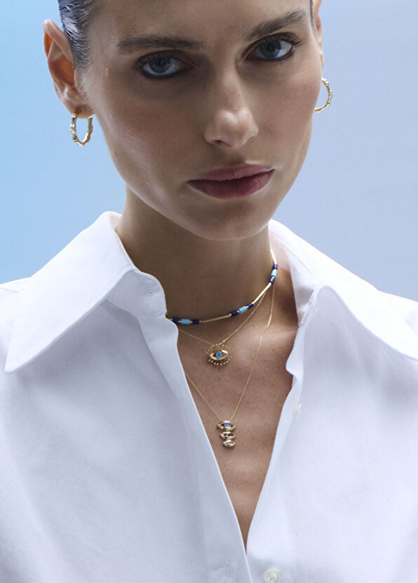 Sojourn 14 Ayar Altın Kadın Kolye - Görsel 5