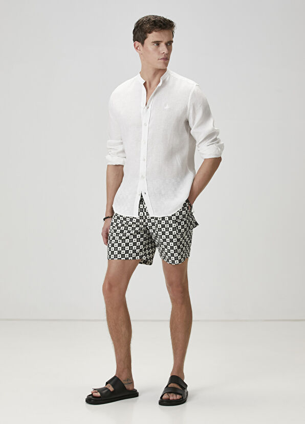 Beymen Club Black Goose Printed Swimsuit - 1