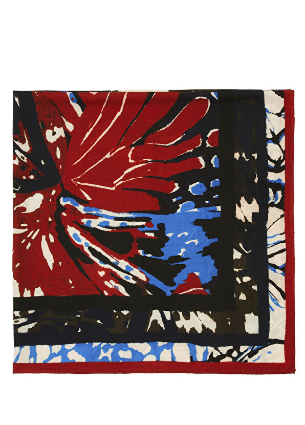 Beymen Club Çok Renkli Desenli Kadın Yün Şal - 1