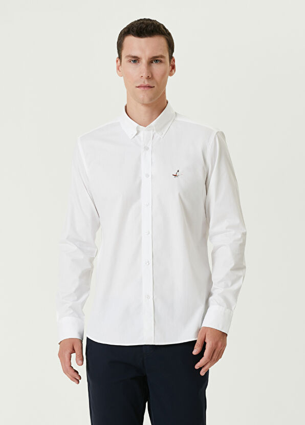 Beymen Club Slim Fit Beyaz Gömlek - 1