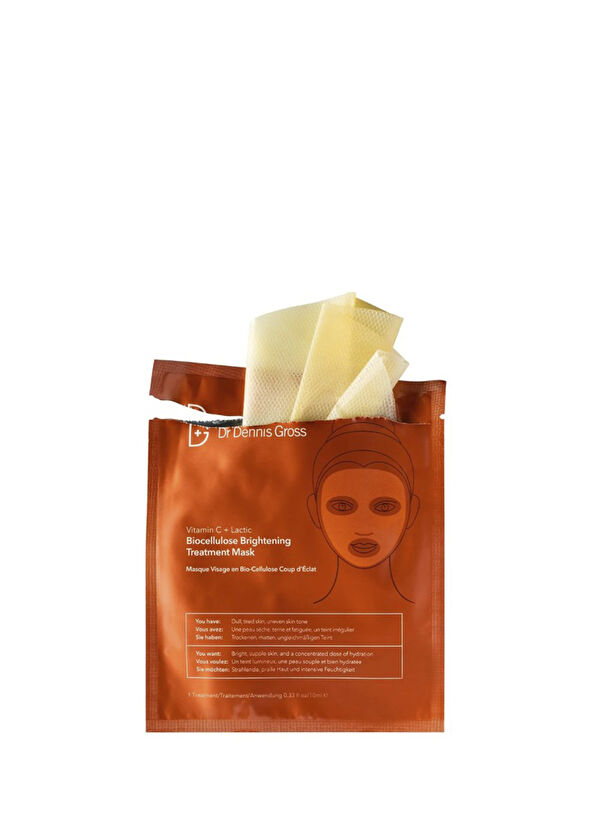 Dr. Dennis Gross Vitamin C Lactic Biocellulose Shine Repair Sheet Face Mask - 2