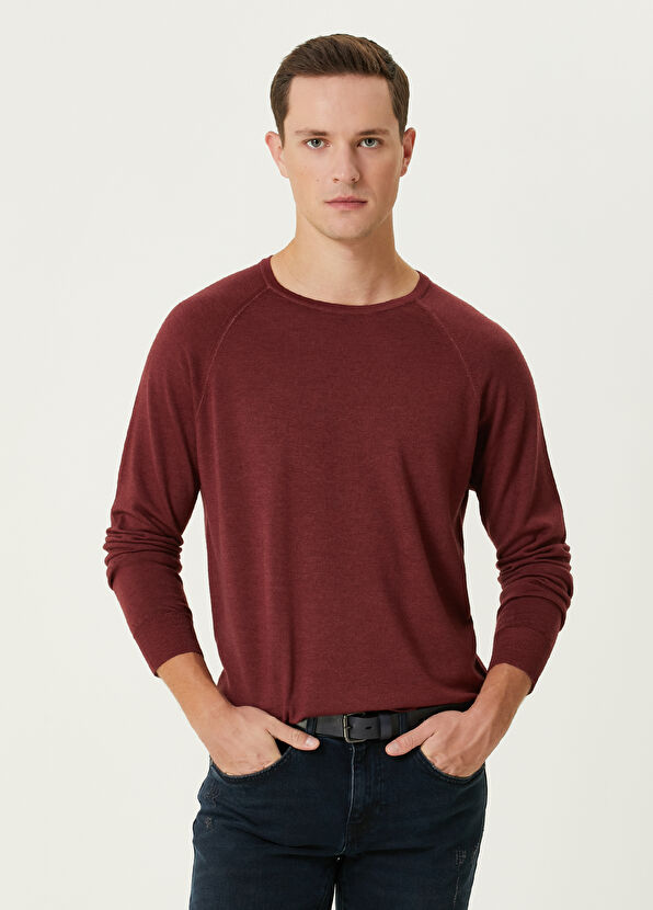 Beymen Club Bordo Yün Kazak - 1