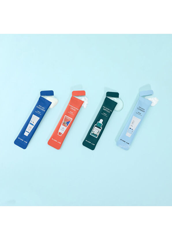 Round Lab Stick Pouch Kit 4 Adımlı Besleyici ve Arındırıcı Deneme Cilt Bakım Seti - 3